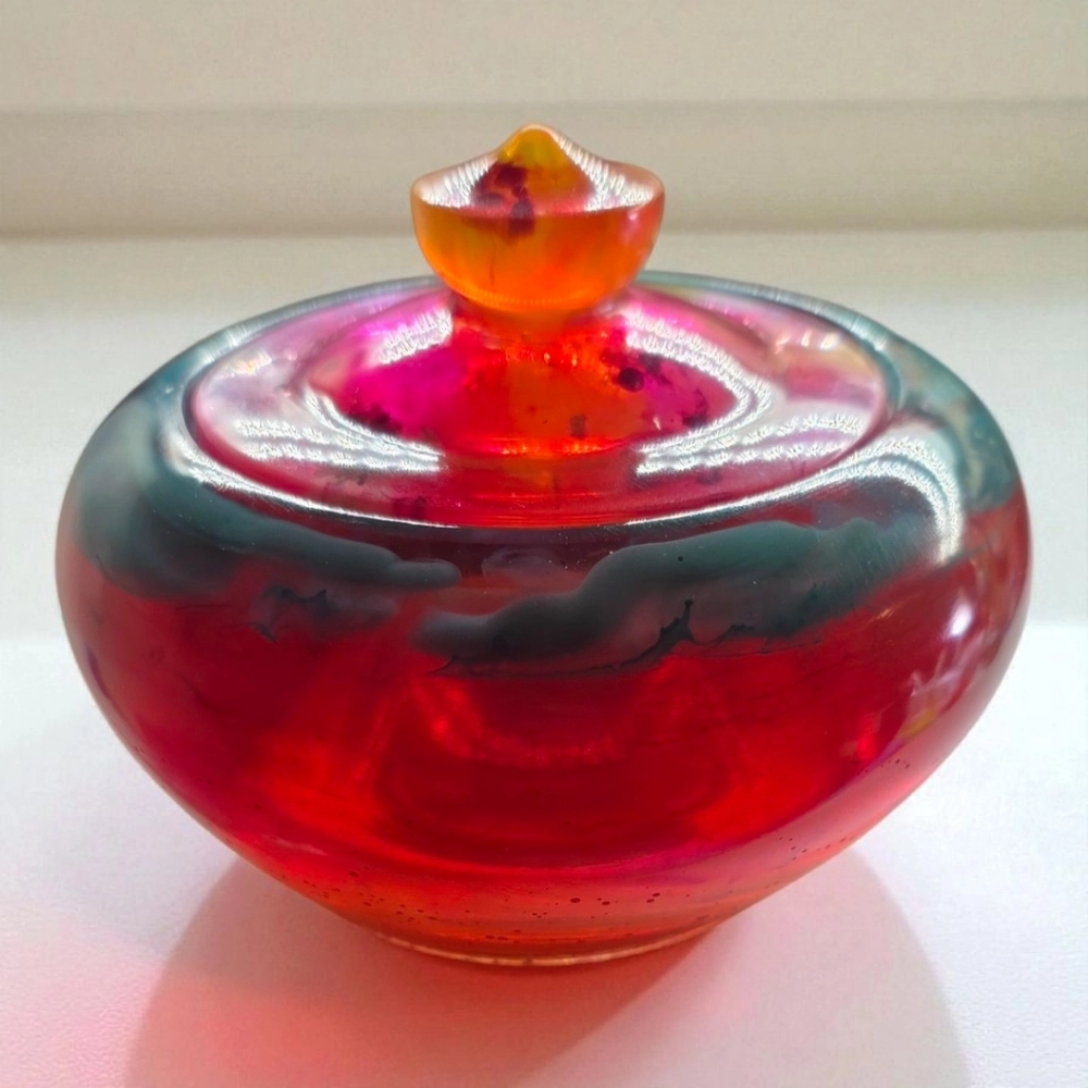 Handmade resin jar